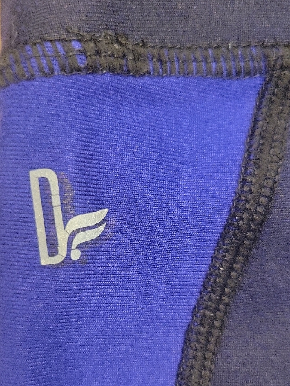 🦋 Danskin Black and Purple Colorblock Leggings, S - Picture 8 of 8